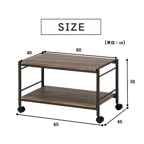 Takeda Corporation CMT-65BR Multi-Table with Casters Online Hot Sale - Image 2