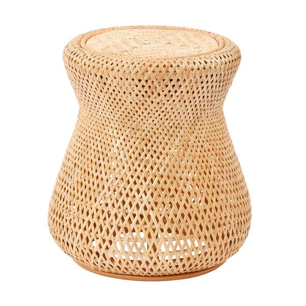 Sunflower Rattan Brown Brown Width 15.0 x Depth 15.0 x Height 15.7 inches (38 x 38 x 40 cm) Rattan Stool C448ND Discount