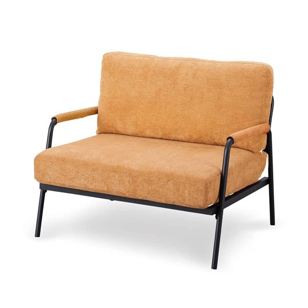 Iris Ohyama SFCS-90 1-Seater Corduroy Sofa, Light Brown, Product Size (W x D x H): Approx. 35.4 x 29.9 x 31.5 inches (90 x 76 x 80 cm), Seat Height: Approx. 16.5 inches (42 cm) Hot on Sale