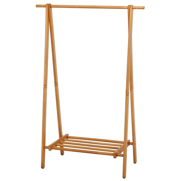 Fuji Boeki 12970 Hanger Rack, Natural, Width 39.4 inches (100 cm), Height 58.7 inches (147.8 cm), Wood Online Sale