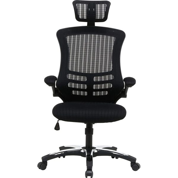 Fuji Boeki Master 3 82530 High Back, Office Chair, Desk Chair, Mesh, Breathable, Black, Back Storage Space Included, Elevating Function, Locking Function Online - Image 2