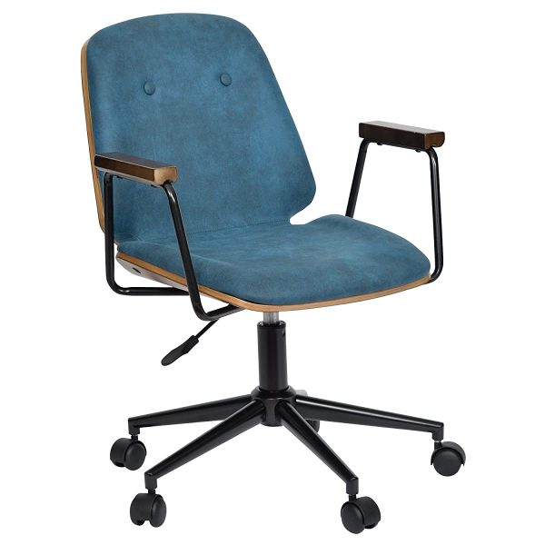 Tamaliving 50003103 Home Chair, Bronco, Black Blue with Casters, 360 Rotation, Up and Down Function, Desk Chair, Computer Chair, Study Chair, Armrest Chair Online Sale
