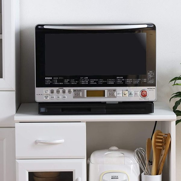 Shirai Sangyo CEC-9065SL Cecilna Cupboard with Slide, Cupboard, White, Width 25.4 inches (64.5 cm), Height 35.8 inches (90.9 cm), Depth 16.3 inches (41.4 cm) For Discount - Image 4