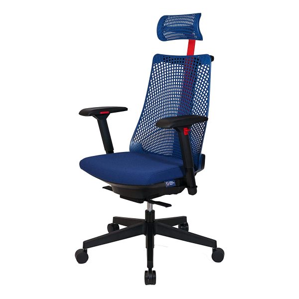 Itoki YL9G-R-SBEL Salida YL9G Gaming Chair, Office Chair, Desk Chair, Mesh Chair, Movable Armrests, High Back, Samurai Blue For Cheap