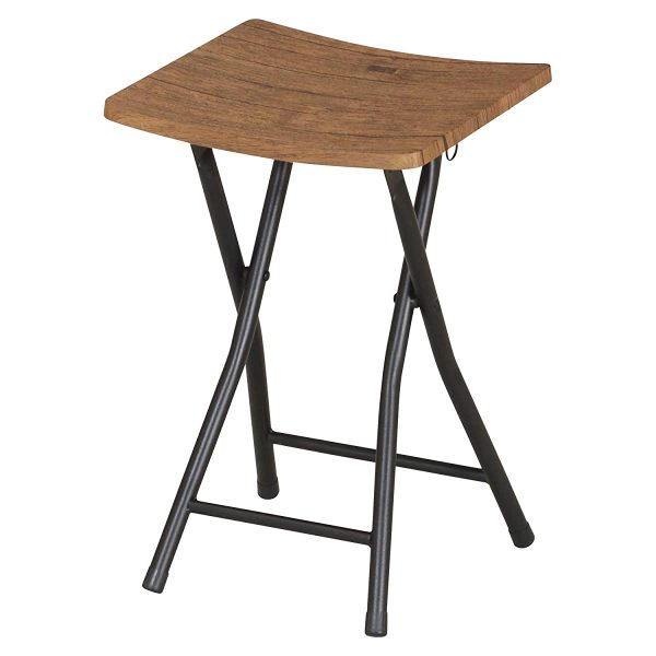 Koji PFC-VS1(BR) Folding Chair, Brown, Approx. 12.4 x 11.8 x 18.5 inches (31.5 x 30 x 47 cm), Folding Stool Online now