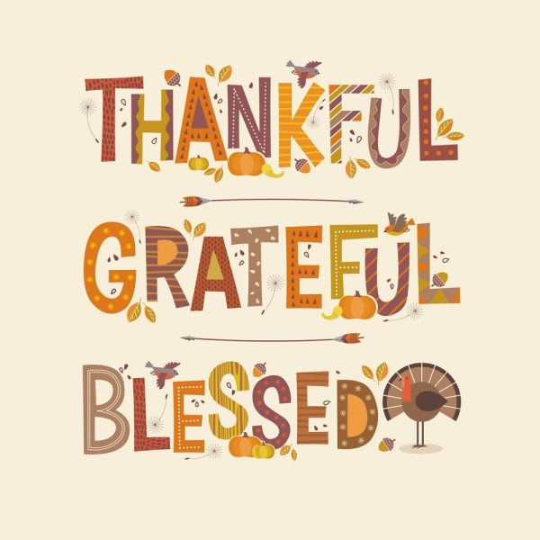 Thankful, Grateful, Blessed Fabric Panel - 17  x 18  Cheap