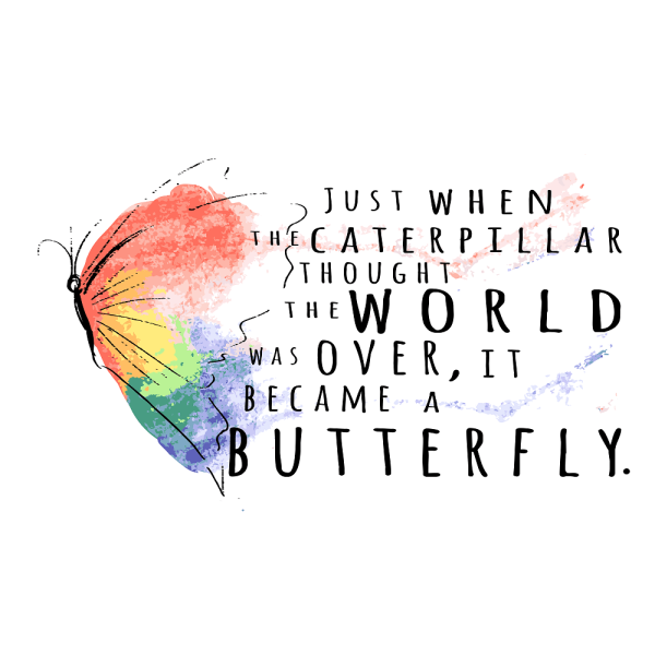 It Became A Butterfly Fabric Panel - Multi on Sale